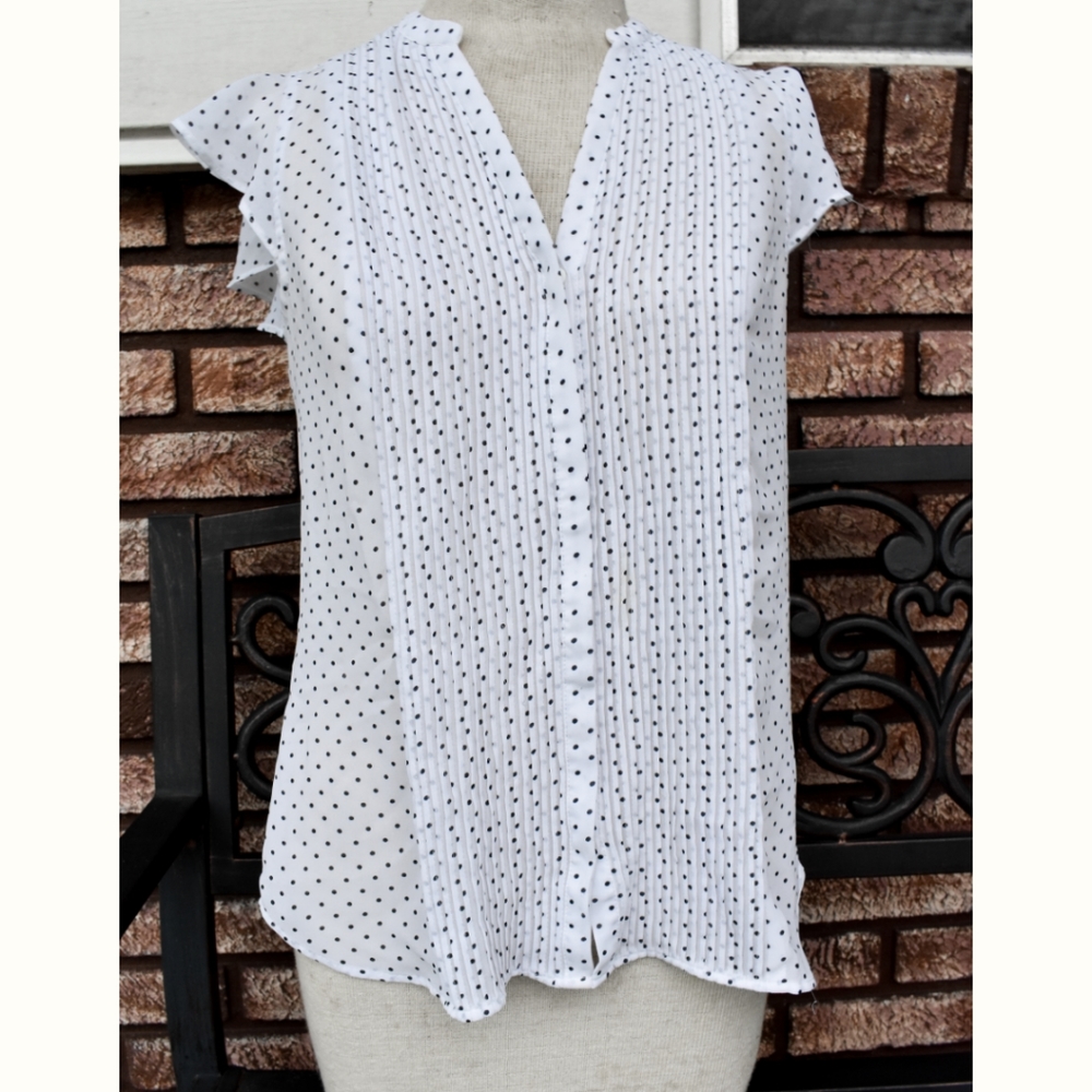 H&M Ruffle Button Up Shirt - Picture 2 of 3